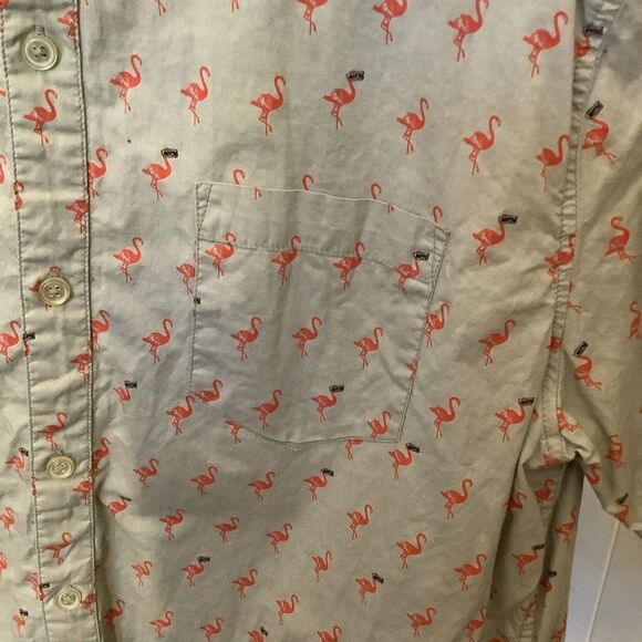 Retrofit  Pink Flamingo Button Down - Picture 3 of 7